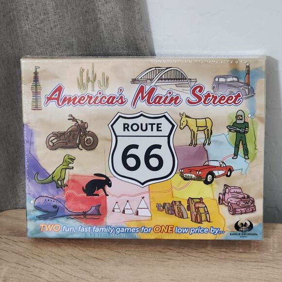 eagle-gryphon Other - America's Main Street Route 66 Board Game Small & Large Groups Teams Fast Play
